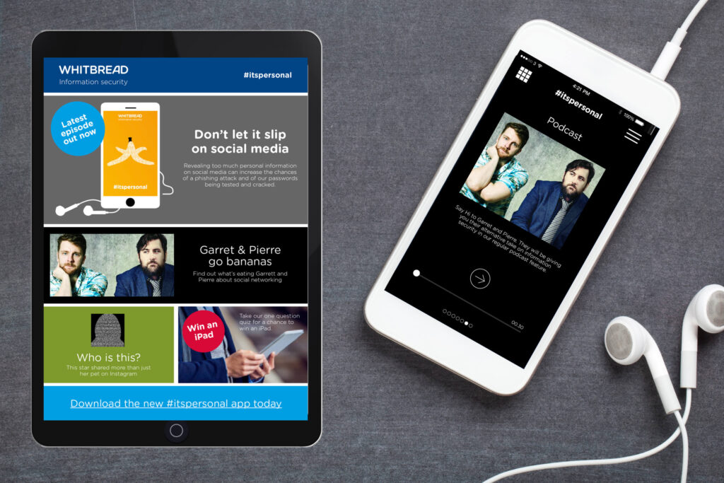 Whitbread cyber security awareness campaign