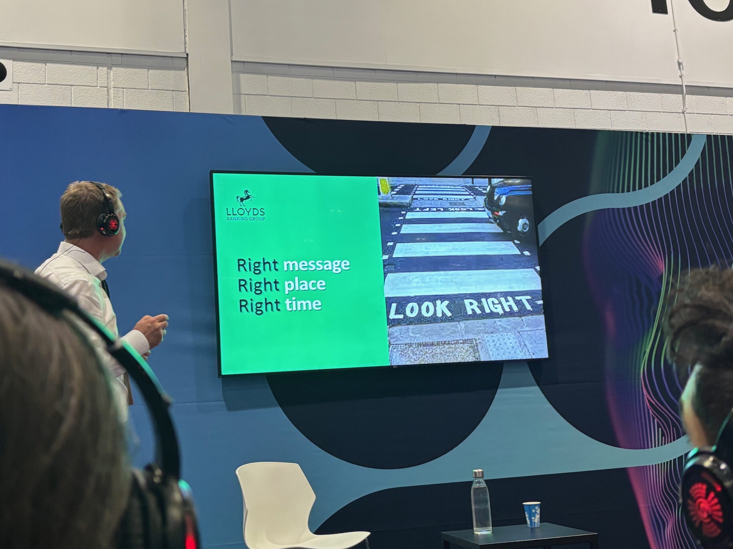 Lloyds Banking's Gareth Thomas presenting at InfoSec Europe 2025