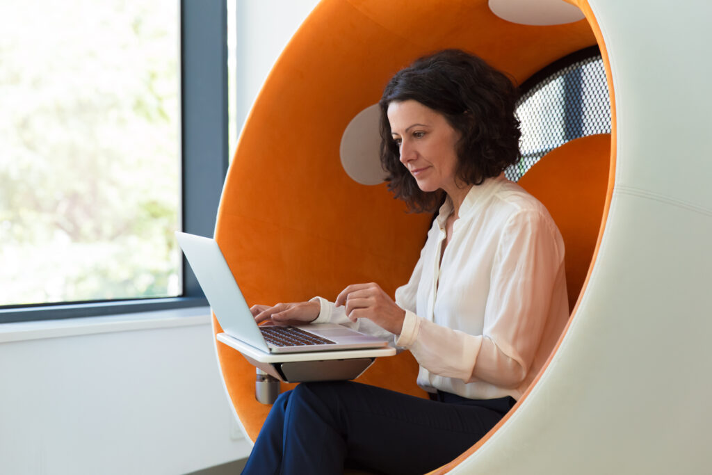 Business woman working